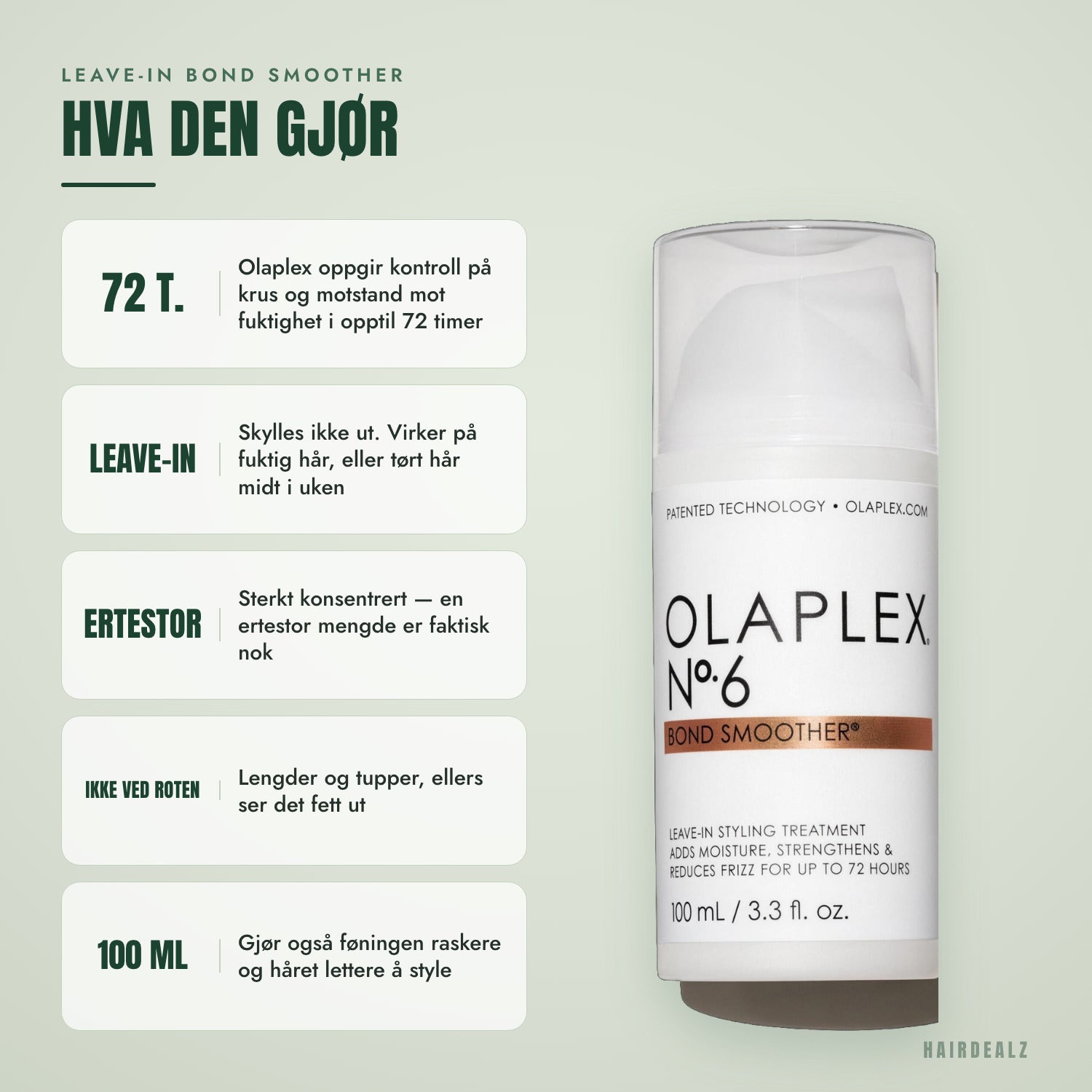 Hva Olaplex No.6 gjør