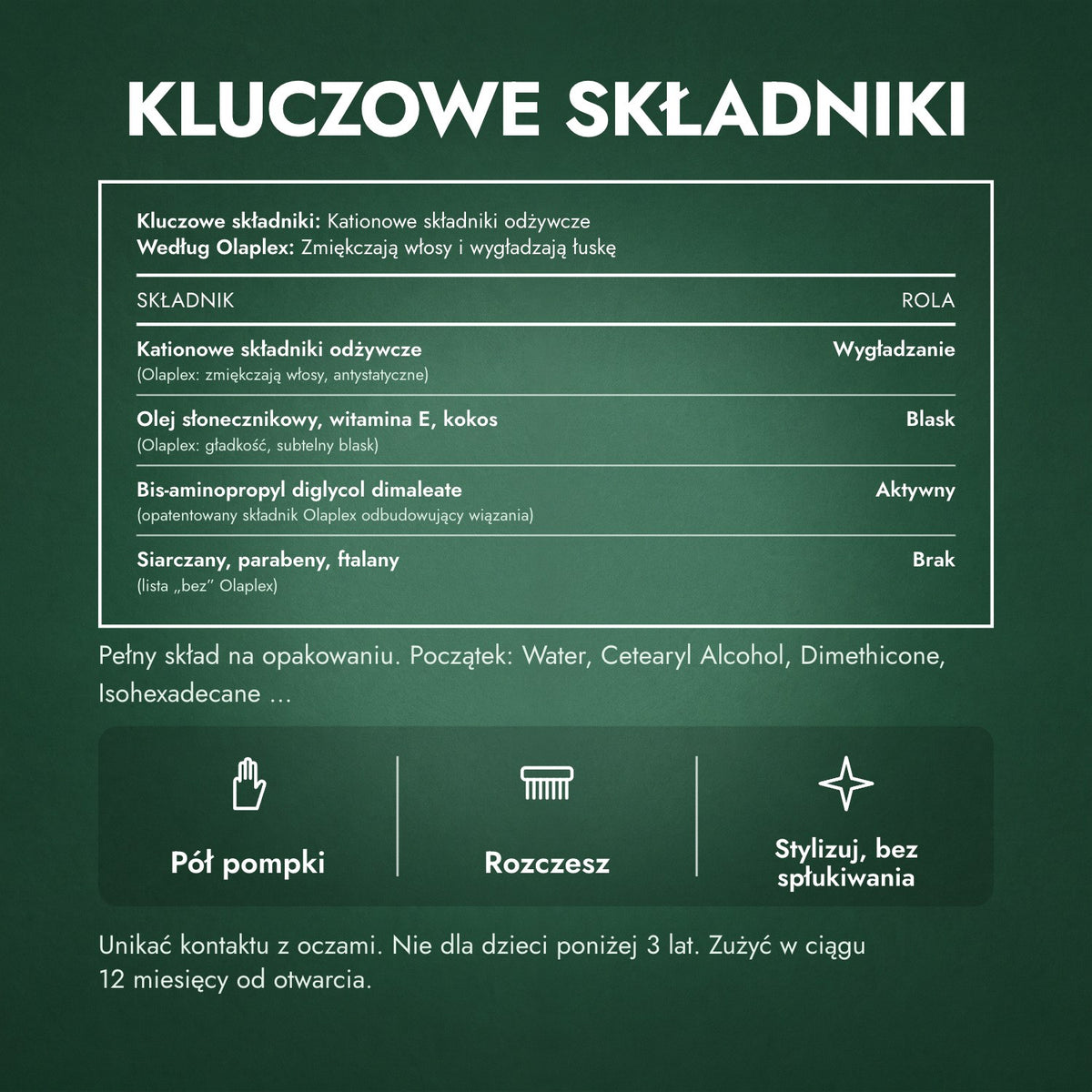 Kluczowe składniki: Olaplex No.6 Bond Smoother
