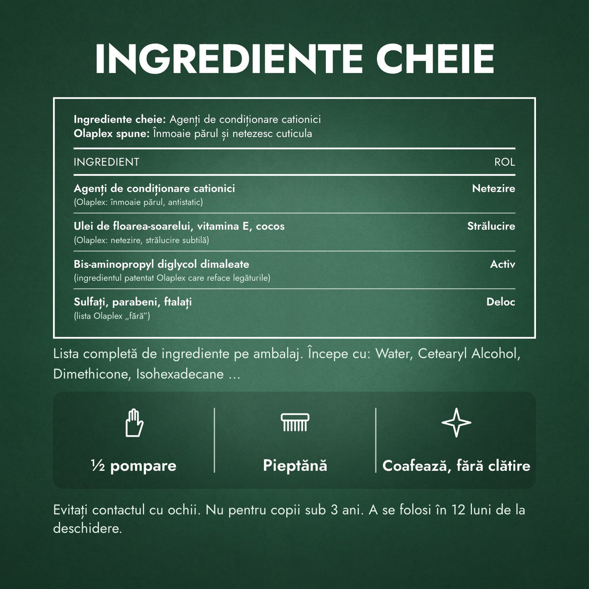 Ingrediente cheie: Olaplex No.6 Bond Smoother