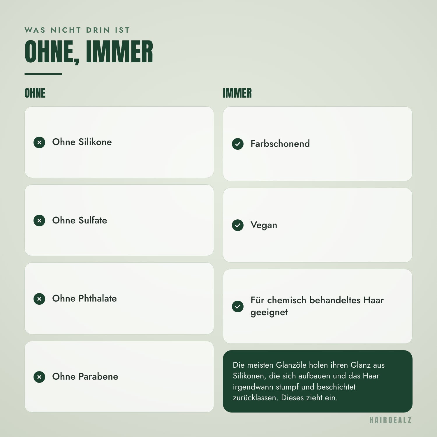 Was in Olaplex No.7 nicht enthalten ist