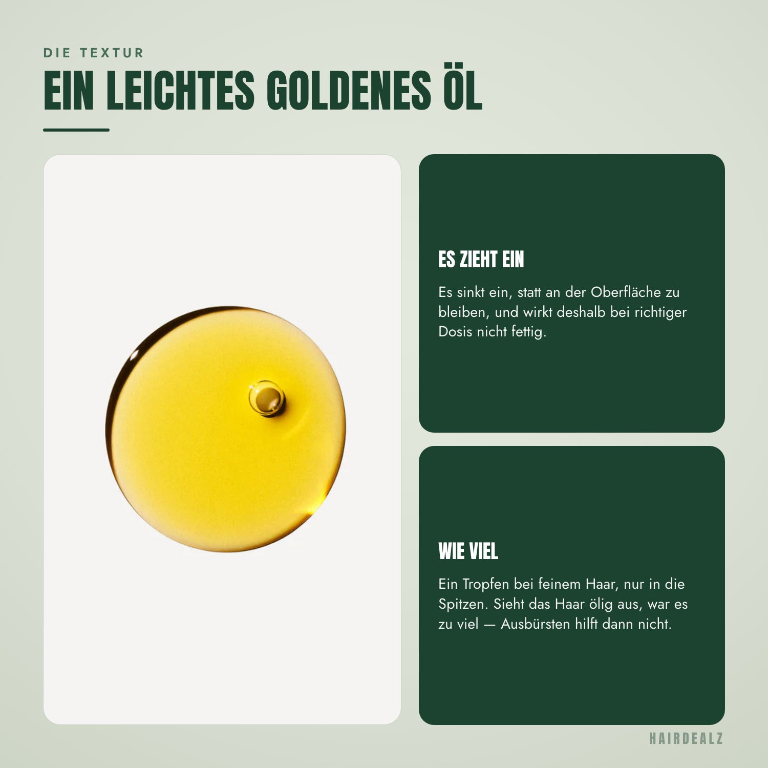 Die Textur von Olaplex No.7