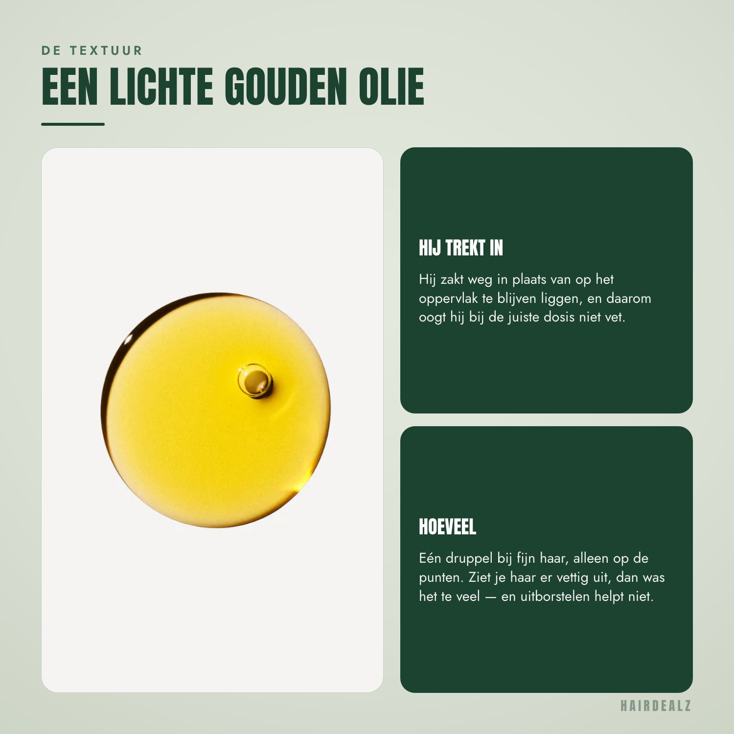De textuur van Olaplex No.7