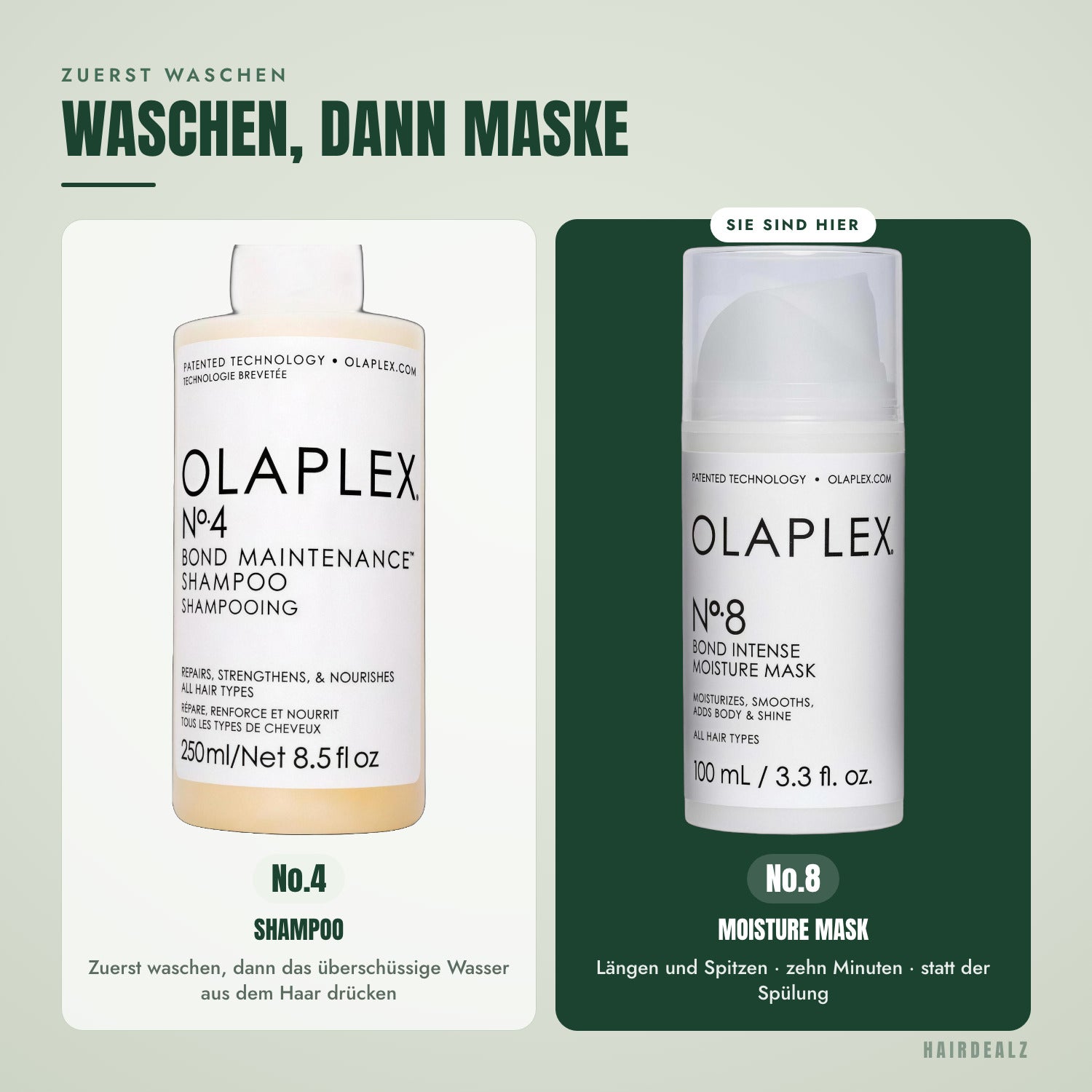 Welches Olaplex zu Olaplex No.8 passt
