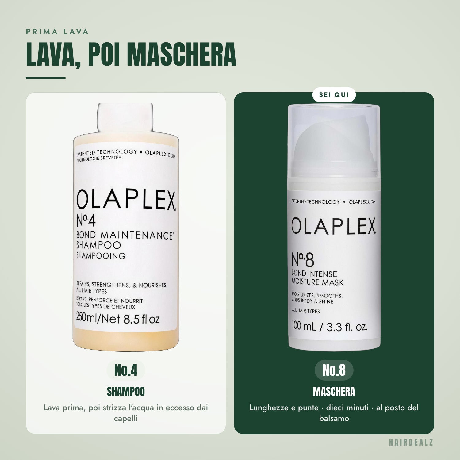 Quale Olaplex abbinare a Olaplex No.8