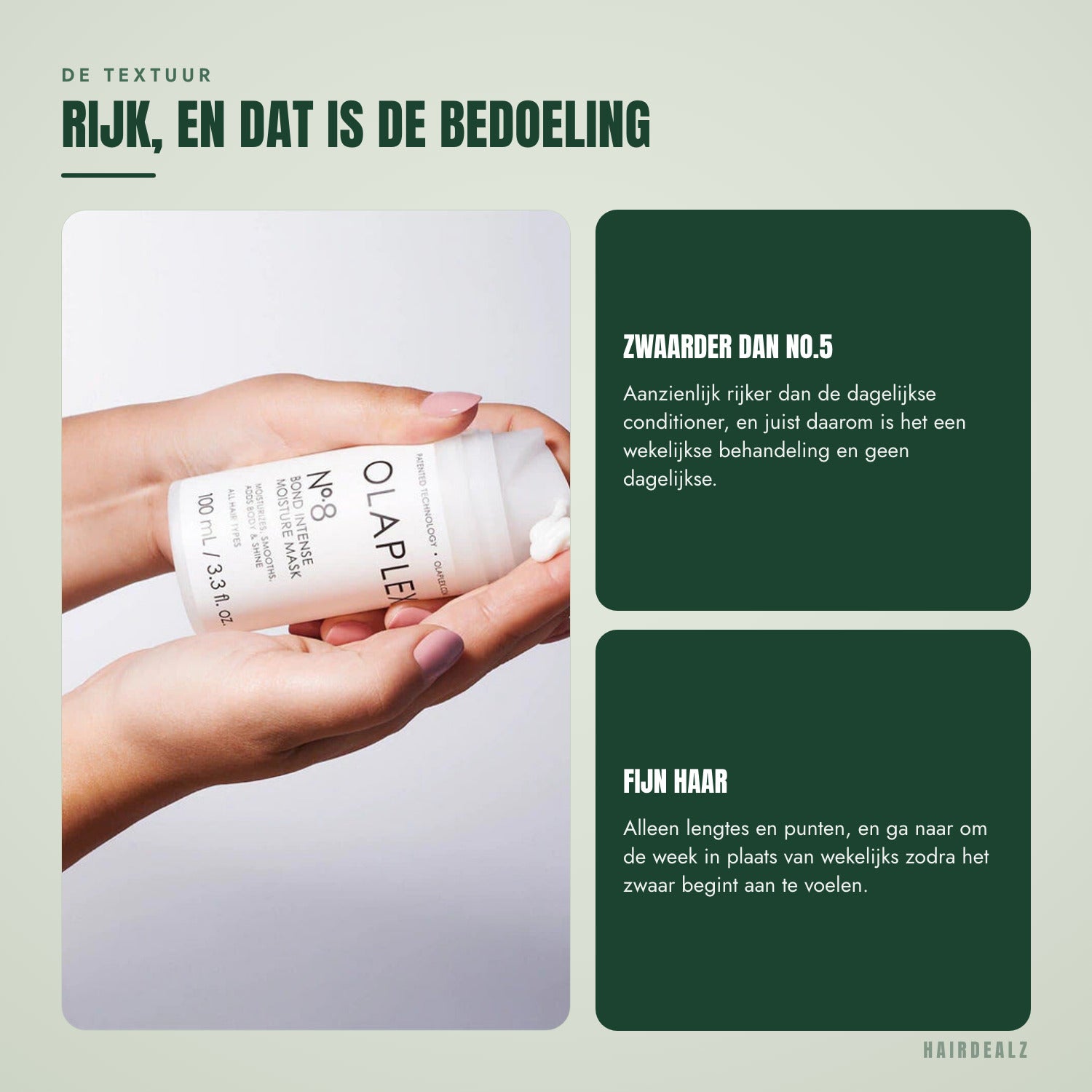 De textuur van Olaplex No.8