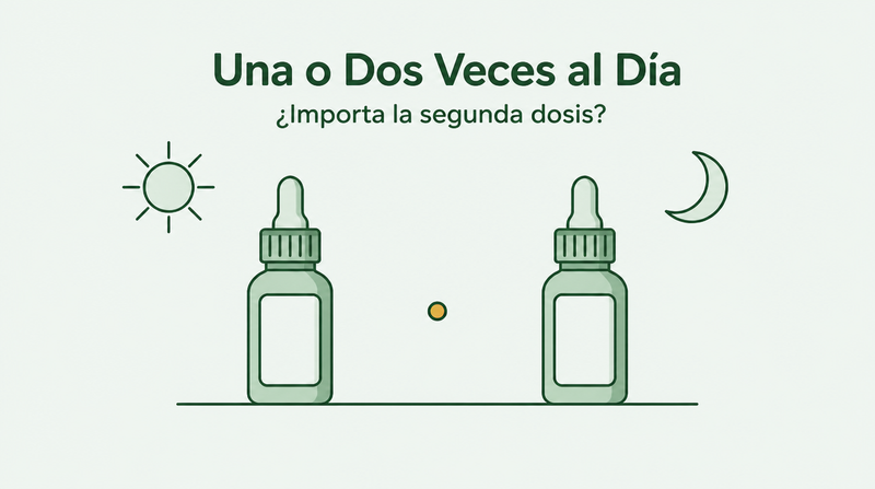 Minoxidil una o dos veces al día