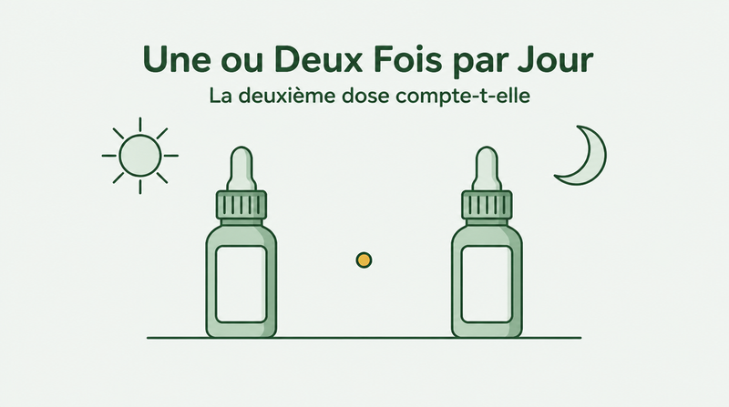 Minoxidil une ou deux fois par jour