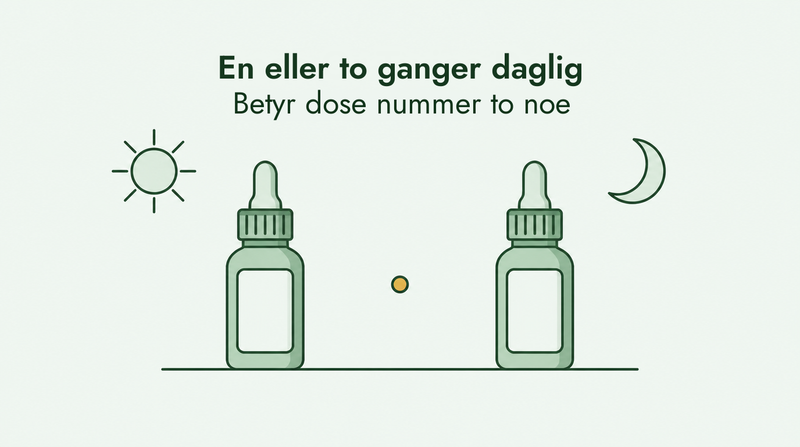 Minoksidil én eller to ganger daglig