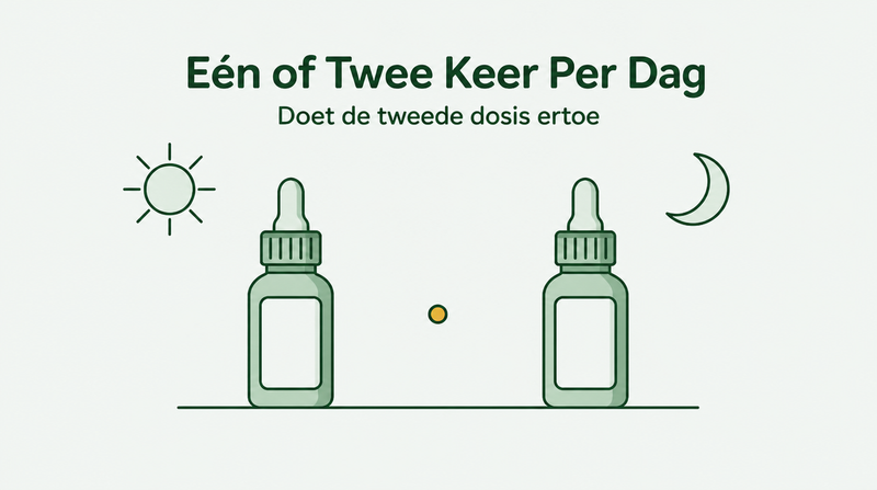 Minoxidil één of twee keer per dag