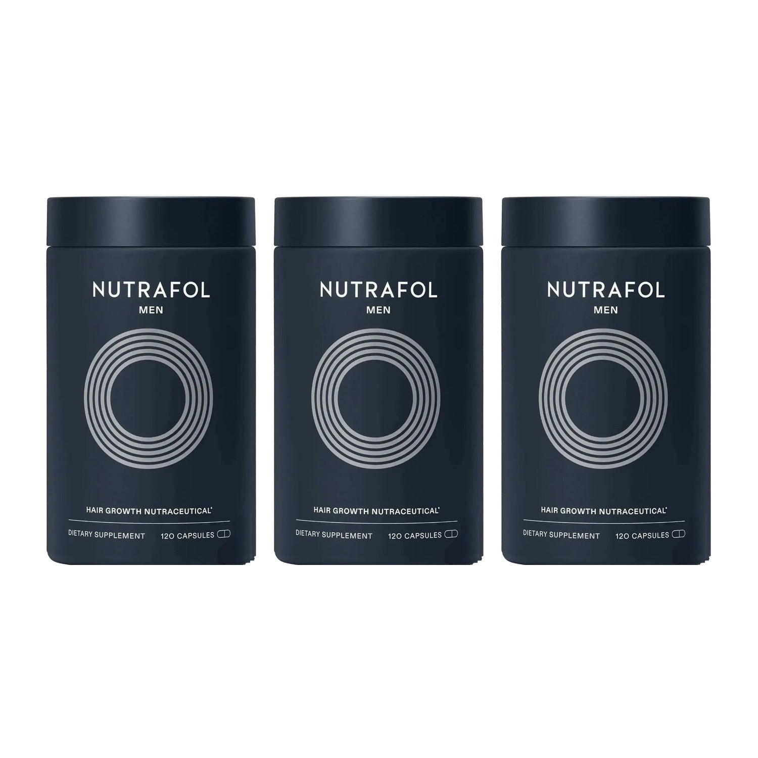 Nutrafol for Men — 3 jars of 120 capsules, 3 month supply
