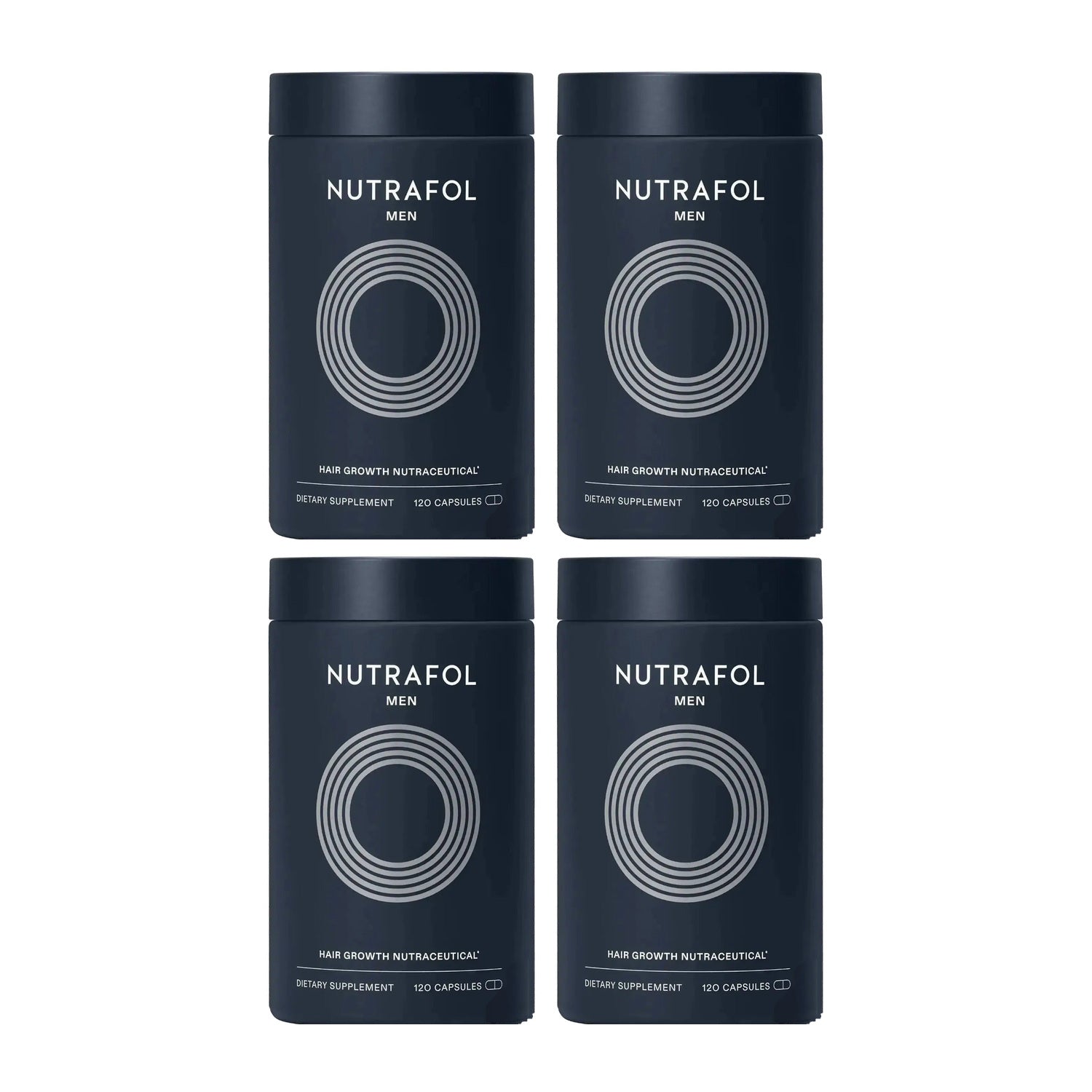 Nutrafol for Men — 4 jars of 120 capsules, 4 month supply