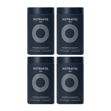 Nutrafol for Men — 4 jars of 120 capsules, 4 month supply