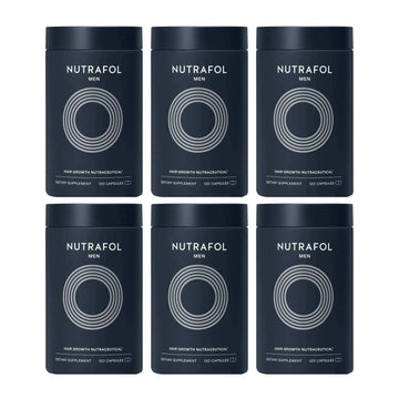 Nutrafol for Men — 6 jars of 120 capsules, 6 month supply
