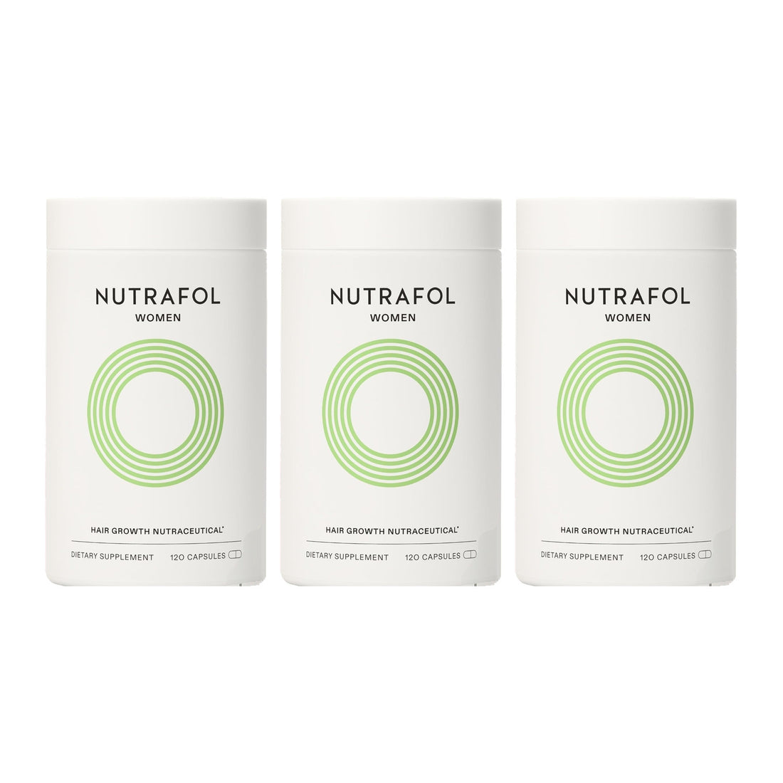 Nutrafol pro ženy 18–44 let — 3 dózy po 120 kapslích, zásoba na 3 měsíce