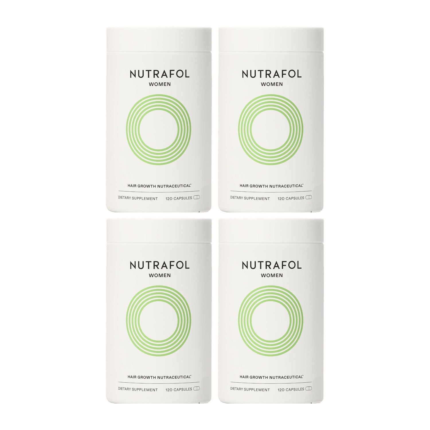 Nutrafol for Women 18-44 years — 4 jars of 120 capsules, 4 month supply