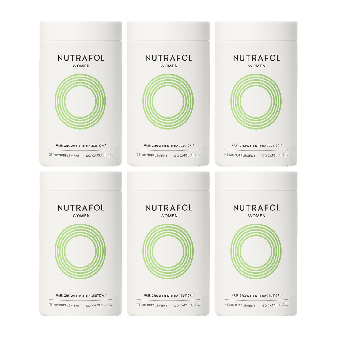 Nutrafol pro ženy 18–44 let — 6 dóz po 120 kapslích, zásoba na 6 měsíců