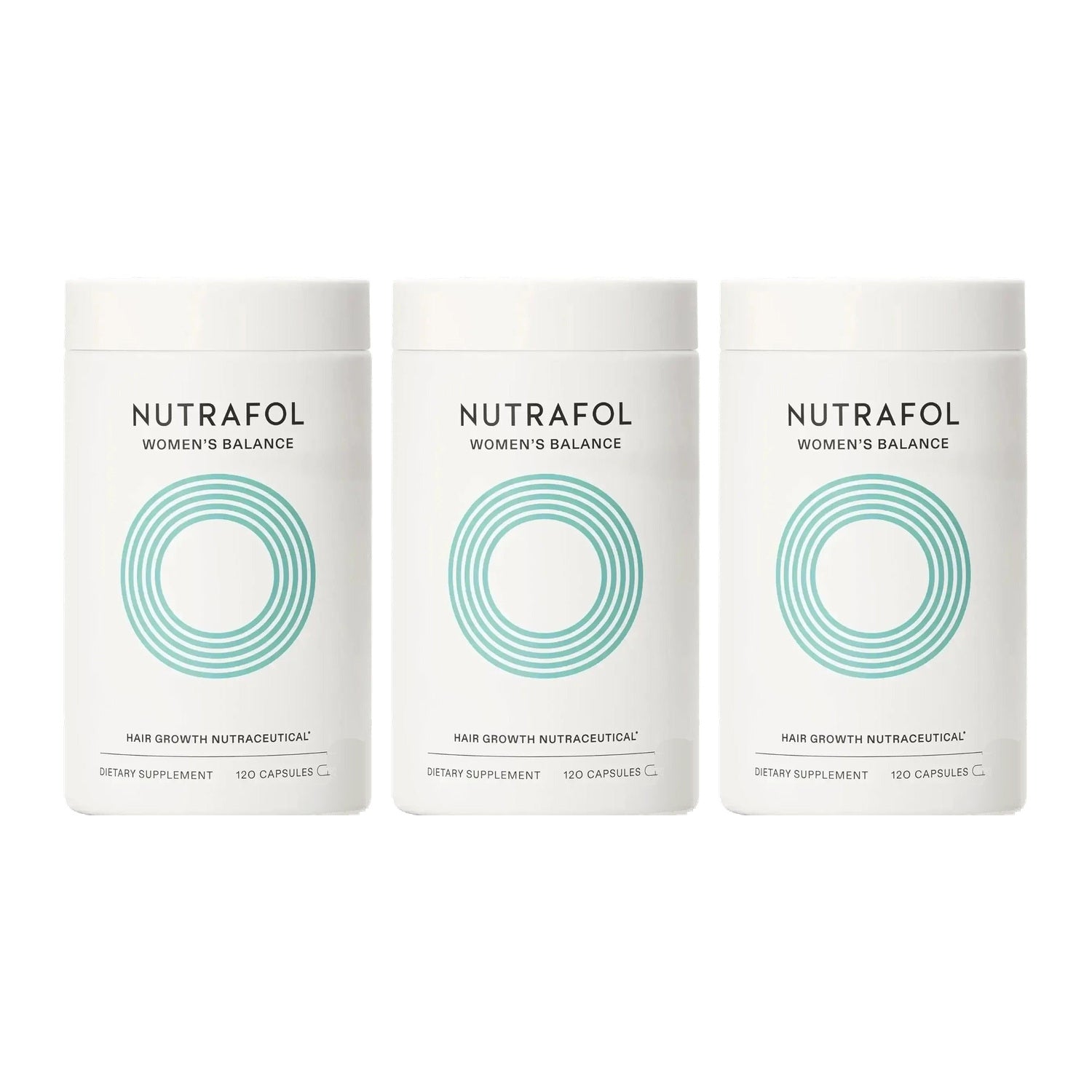 Nutrafol for Women 45+ — 3 jars of 120 capsules, 3 month supply