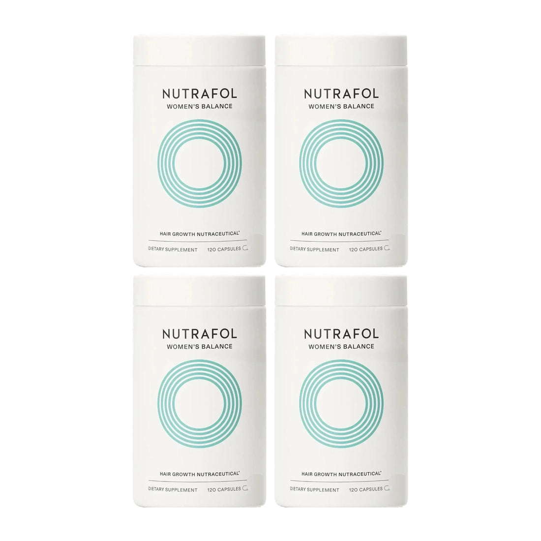 Nutrafol for Women 45+ — 4 jars of 120 capsules, 4 month supply