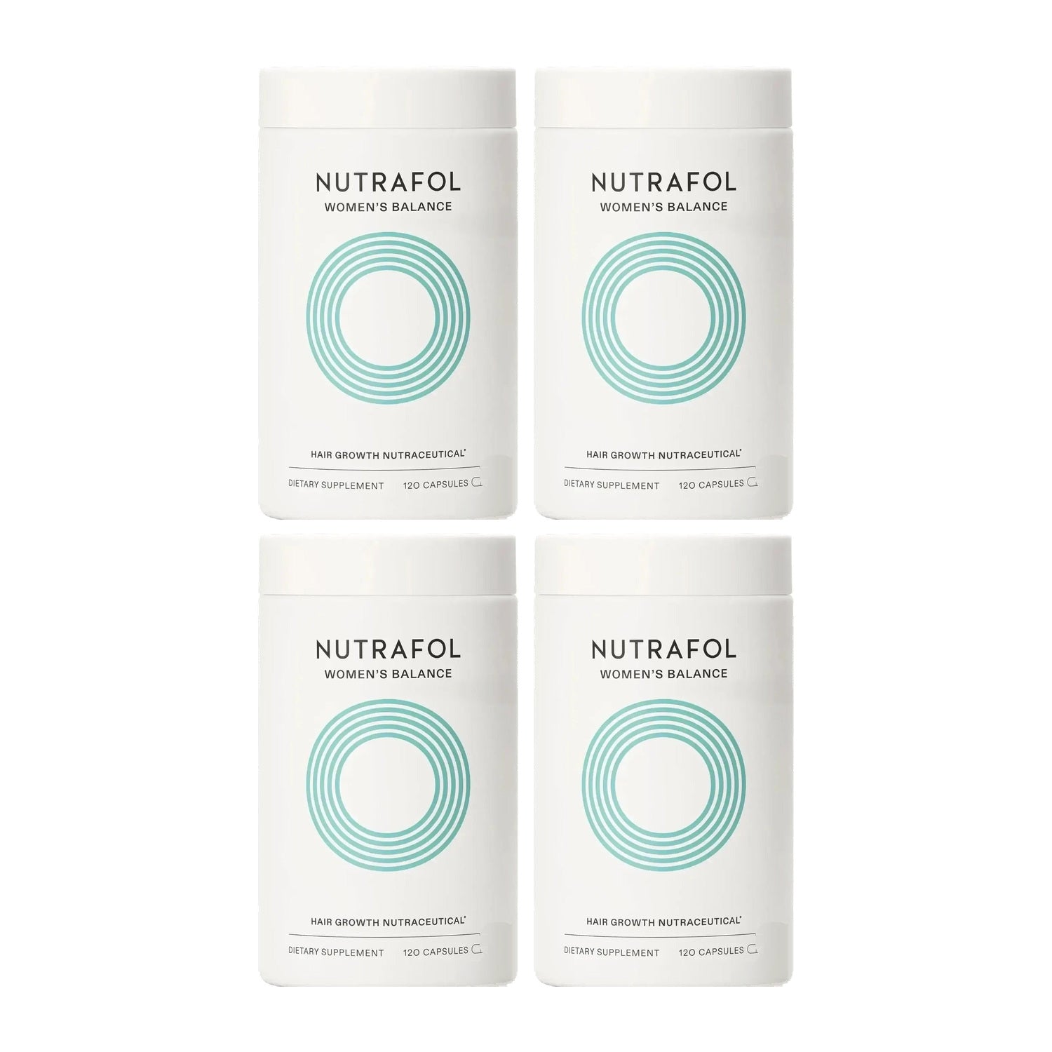 Nutrafol for Women 45+ — 4 jars of 120 capsules, 4 month supply