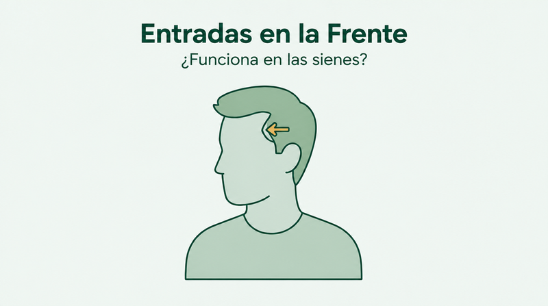 ¿Funciona el minoxidil en una línea de nacimiento del cabello en retroceso?