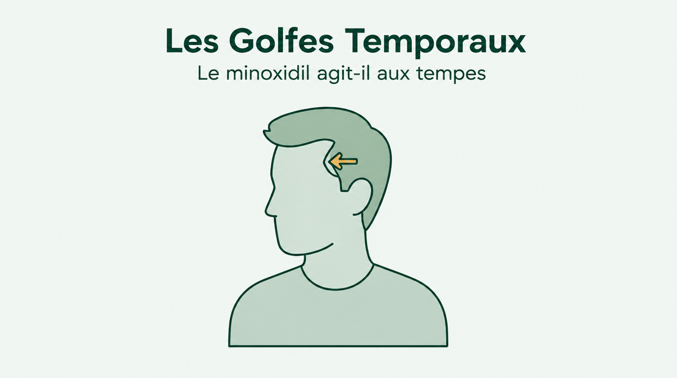 Le minoxidil agit-il sur une ligne frontale qui recule