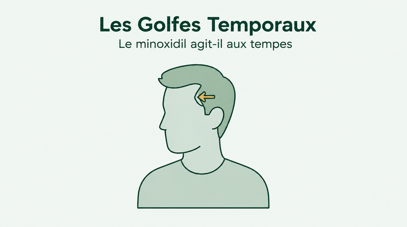 Le minoxidil agit-il sur une ligne frontale qui recule