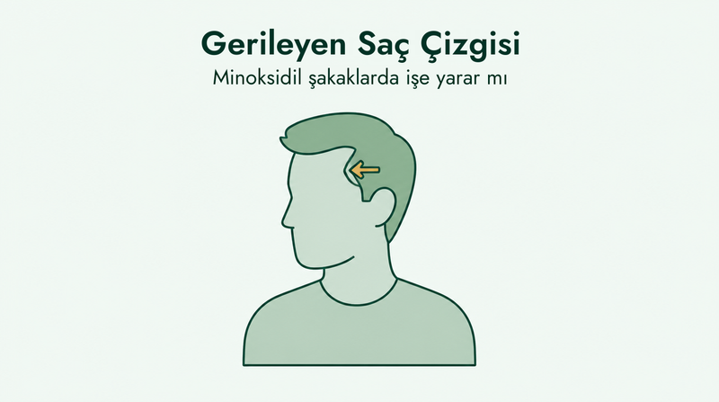 Minoksidil gerileyen saç çizgisinde işe yarar mı