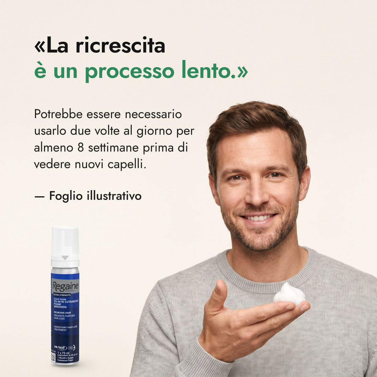 La ricrescita è un processo lento. — Foglio illustrativo