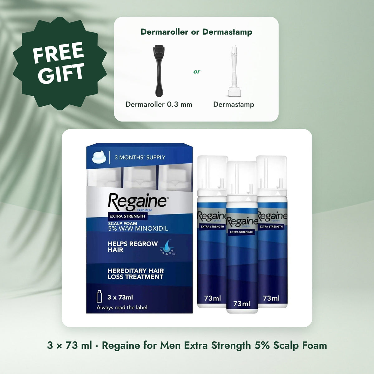 Regaine for Men Extra Strength 5% Scalp Foam: Regaine Minoxidil Foam 5% for Men