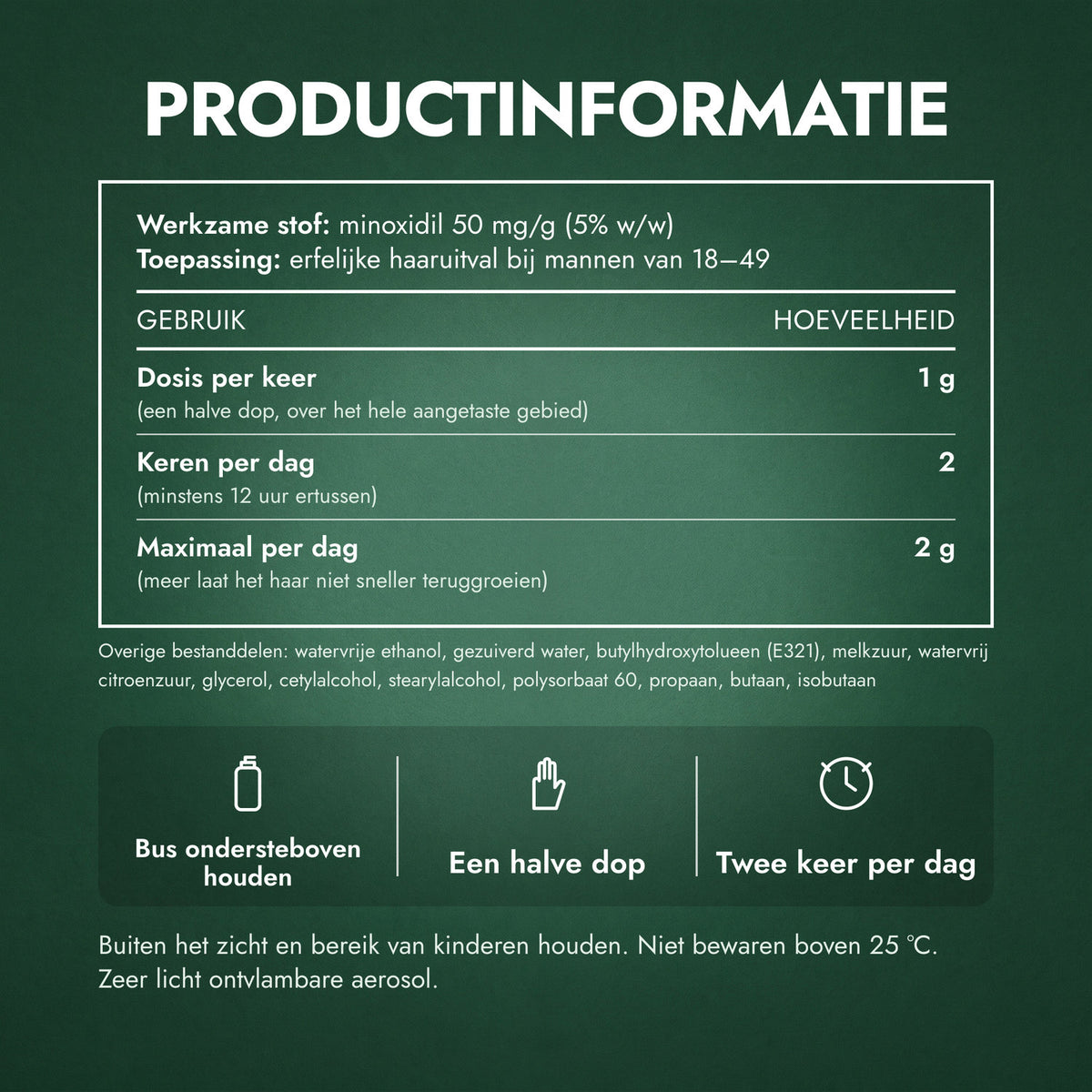 Productinformatie: Regaine voor mannen Extra Sterk 5% schuim
