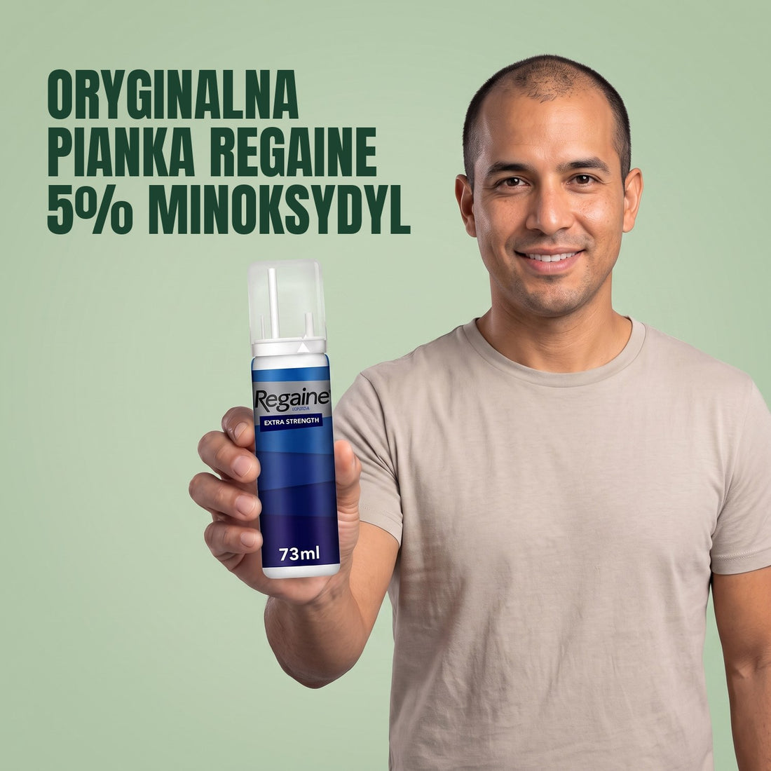 Regaine Pianka z minoksydylem 5% dla mężczyzn - zapas na 6 miesięcy, 6 x 73 ml