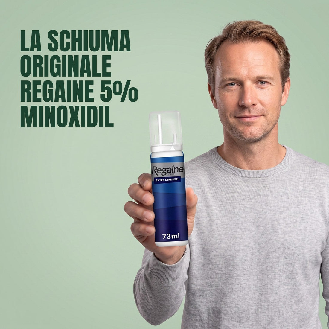 Regaine Schiuma Minoxidil 5% per Uomo - scorta per 9 mesi, 9 bombolette schiuma da 73 ml