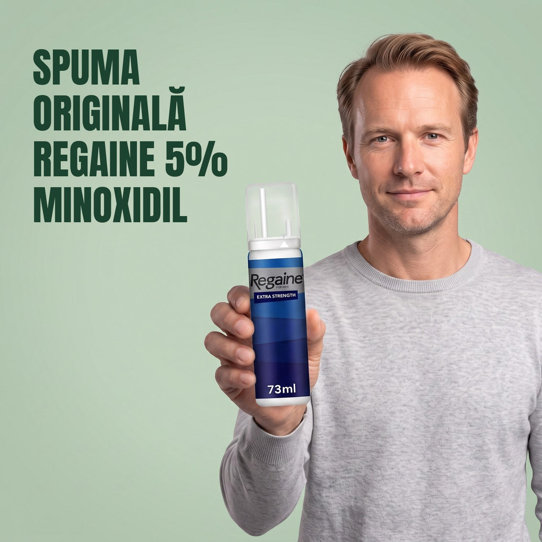 Regaine Minoxidil Spumă 5% pentru bărbați - rezervă pentru 9 luni, 9 x 73 ml cutii