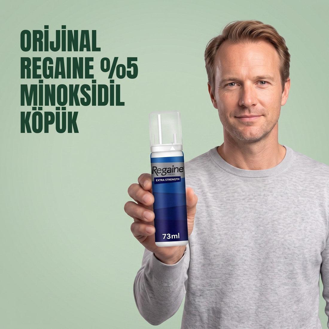 Erkekler için Regaine Minoxidil Köpük %5 - 9 aylık kullanım, 9 x 73 ml köpük kutusu