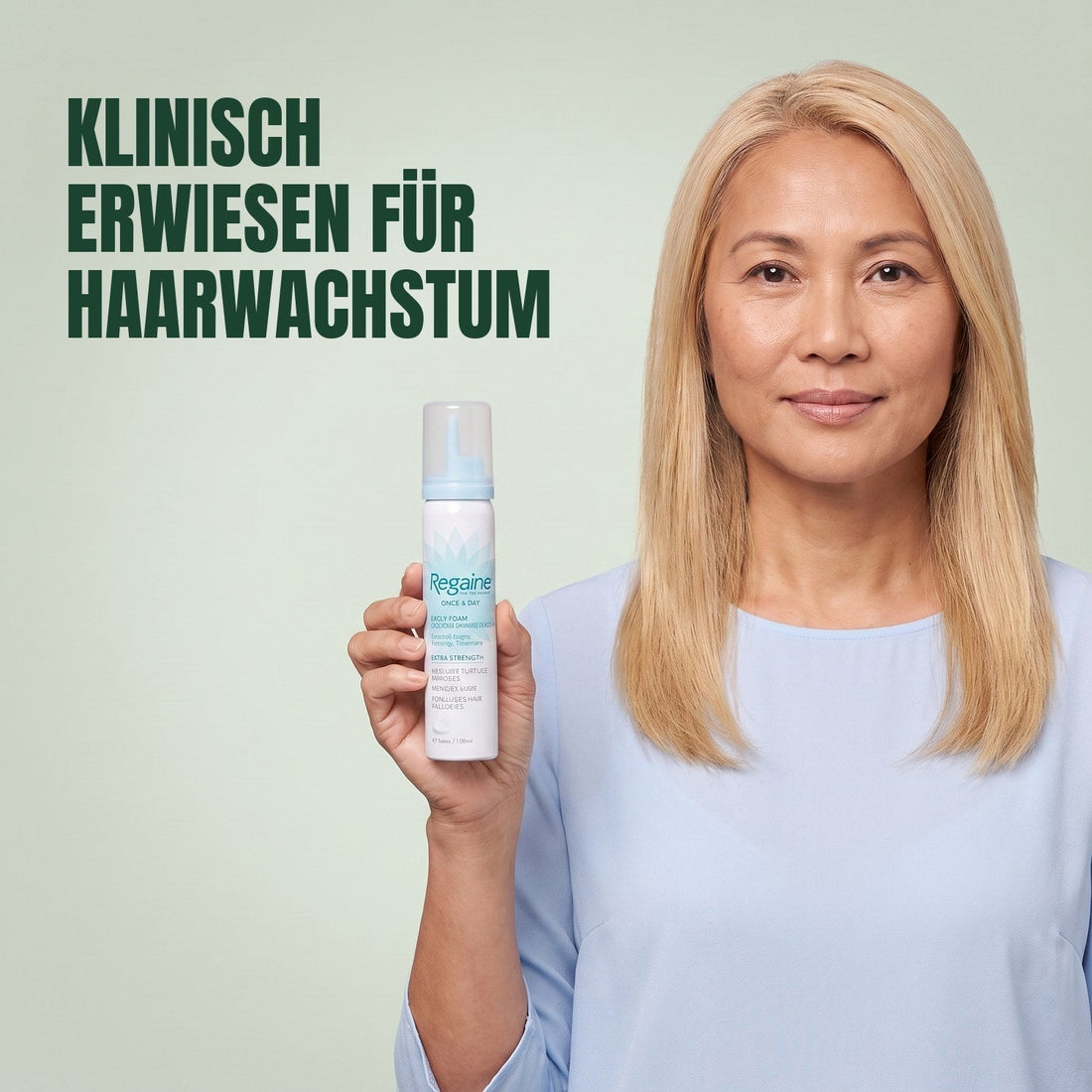 Regaine Minoxidil Schaum 5% für Frauen - Monatsvorrat für 12 Monate, 6 x 73 ml Schaumdosen