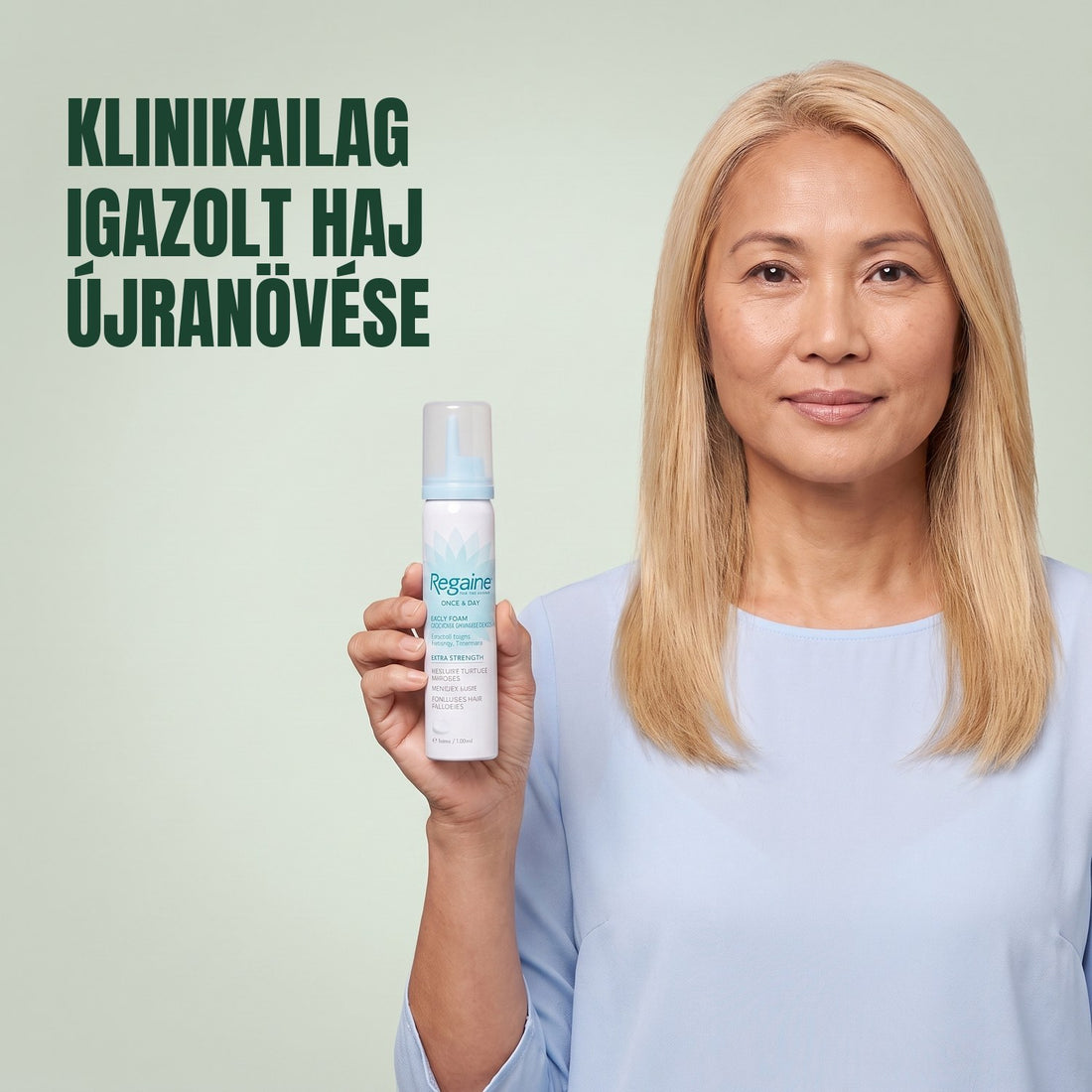 Regaine Minoxidil hab 5% nőknek - 12 havi adag, 6 x 73 ml-es habpalack