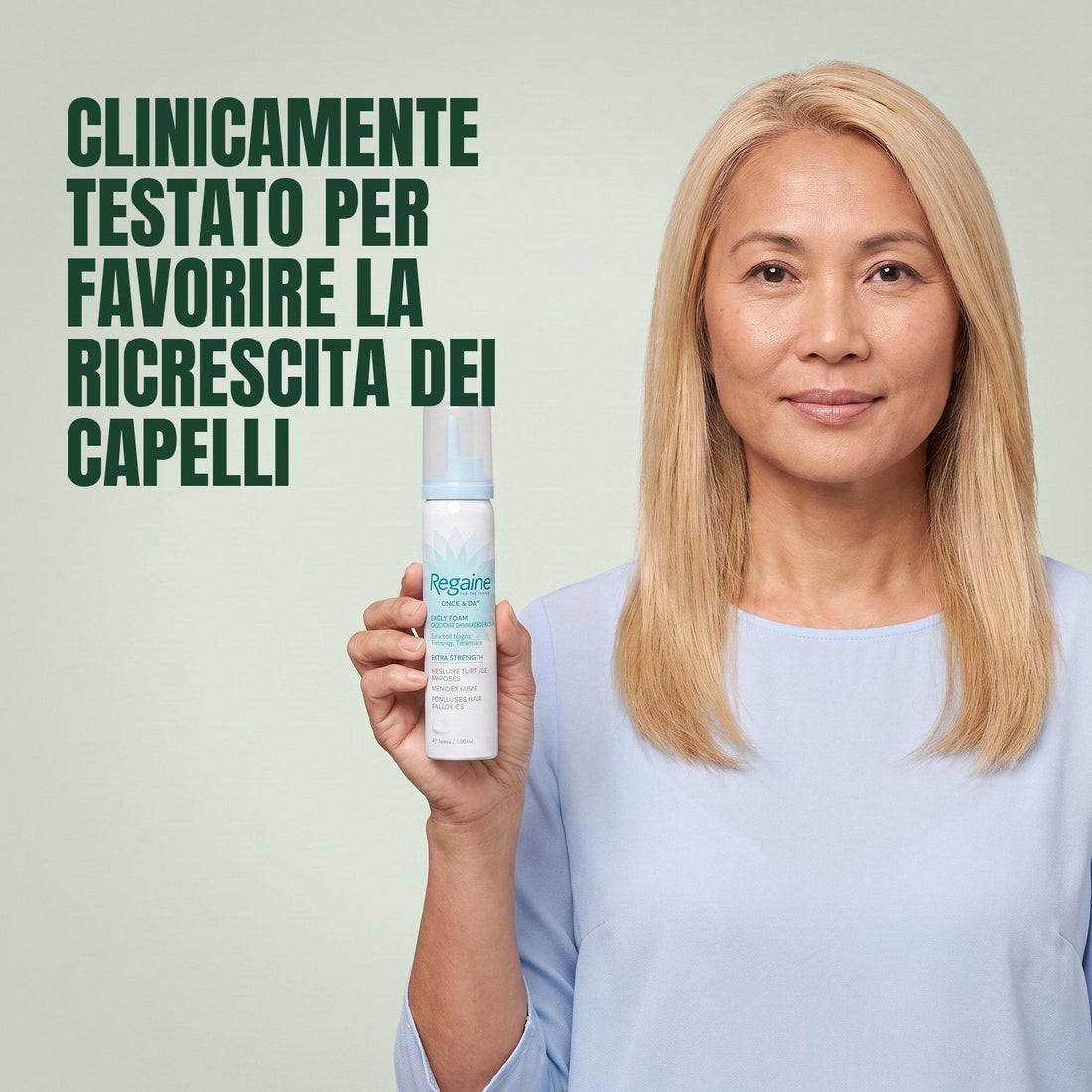 Regaine Schiuma Minoxidil 5% per Donna - scorta per 12 mesi, 6 bombolette schiuma da 73 ml