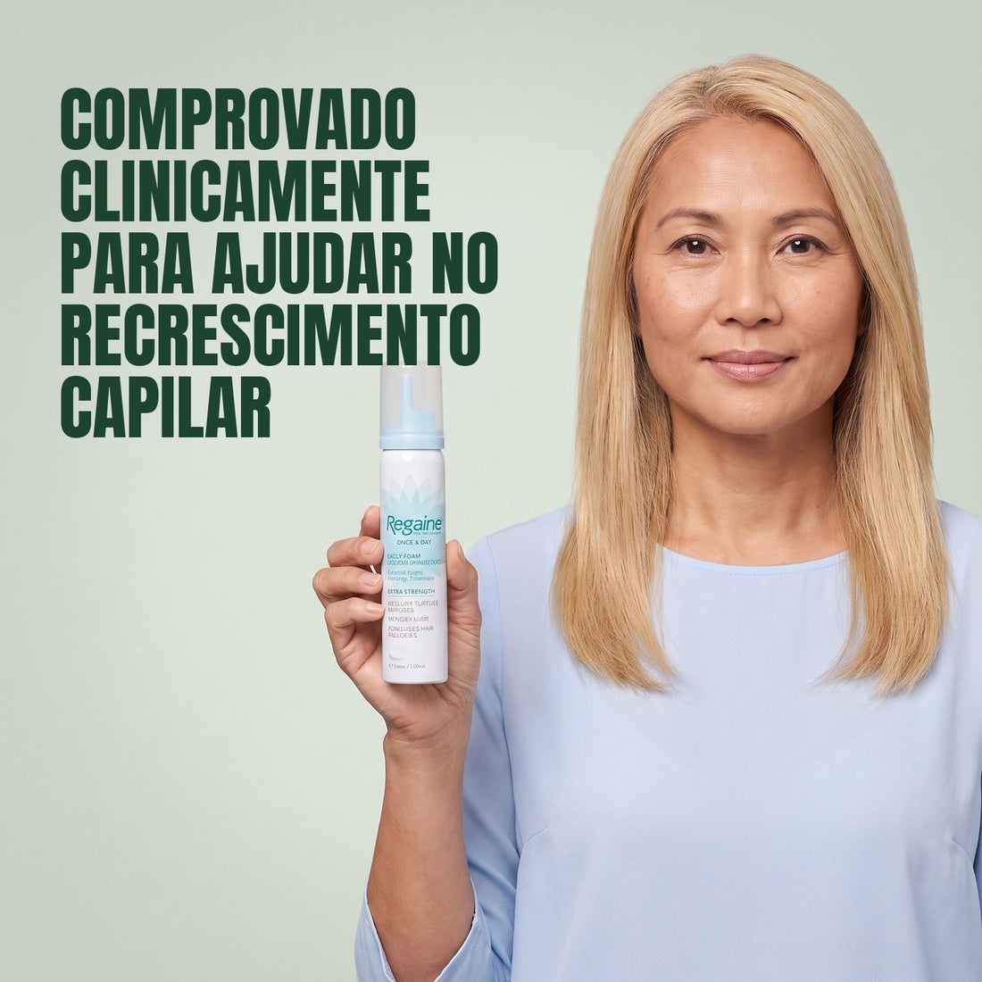 Regaine Minoxidil Espuma 5% para Mulheres - suprimento para 12 meses, 6 latas de espuma de 73 ml