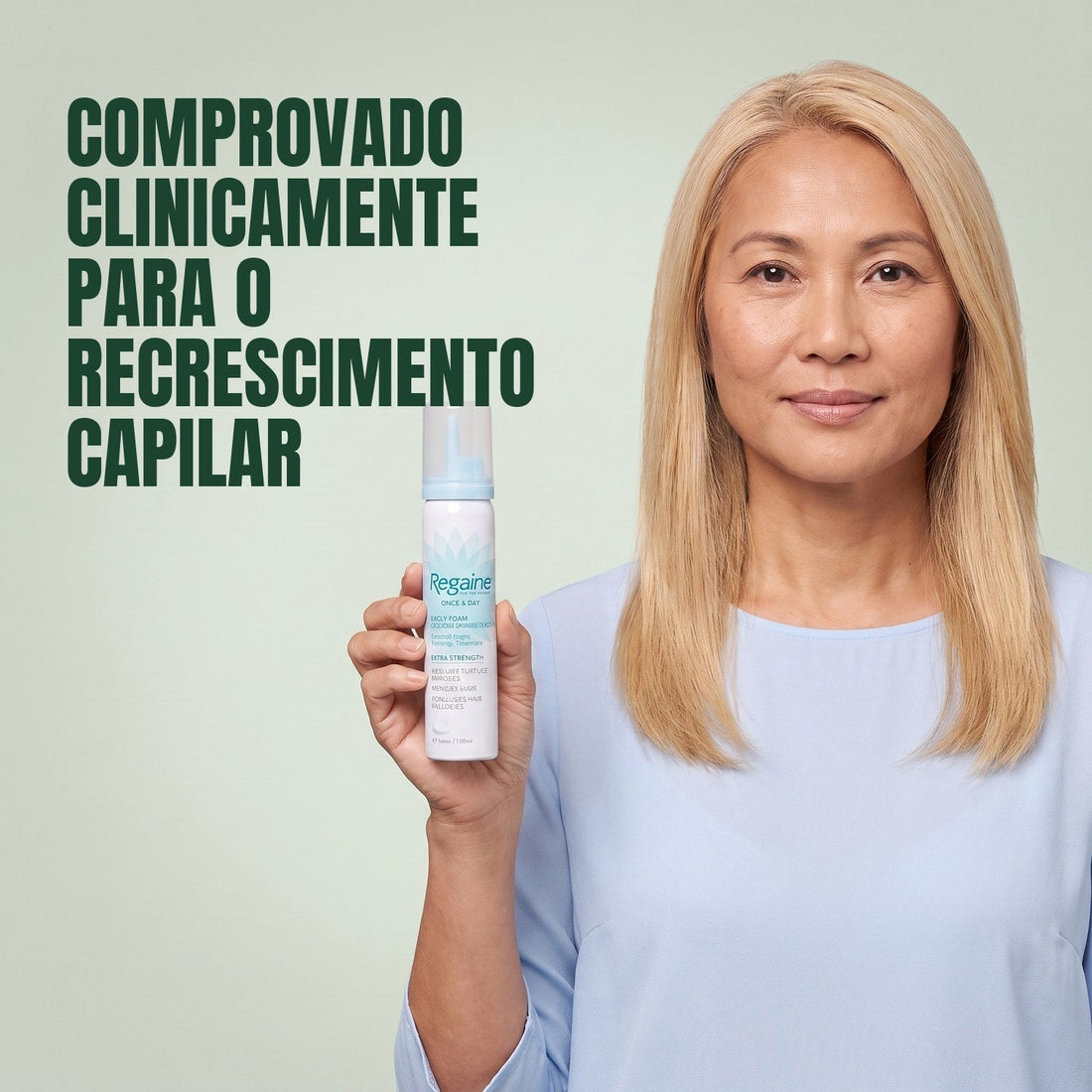 Espuma Regaine Minoxidil 5% para Mulher - fornecimento para 12 meses, 6 latas de espuma de 73 ml