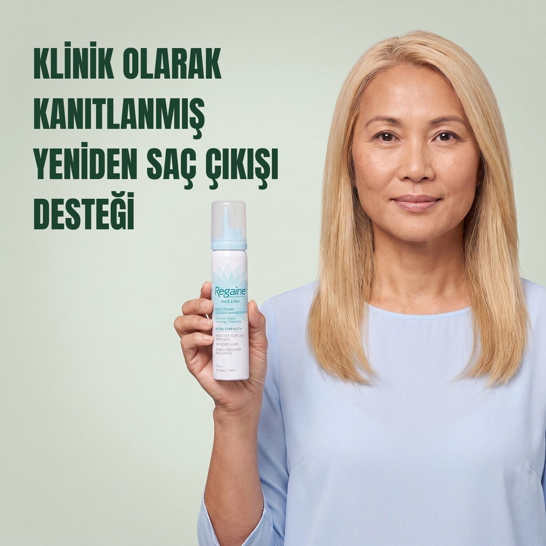 Kadınlar için Regaine Minoxidil Köpük %5 - 12 aylık kullanım, 6 x 73 ml köpük kutusu