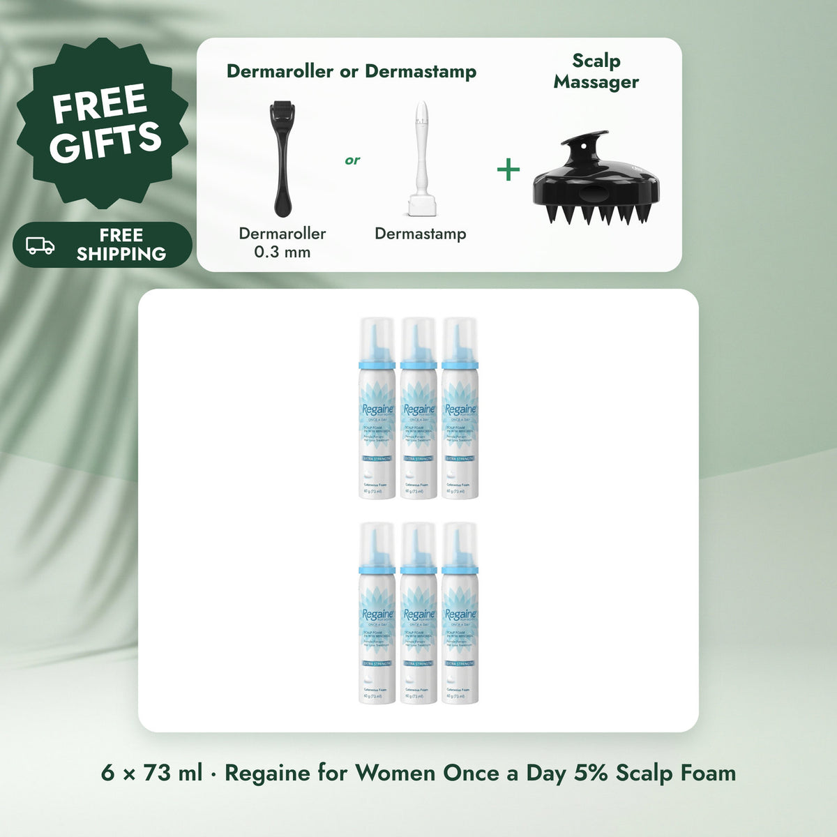 Regaine for Women Once a Day 5% Scalp Foam: Regaine Minoxidil Foam 5% for Women - 12 Month Supply