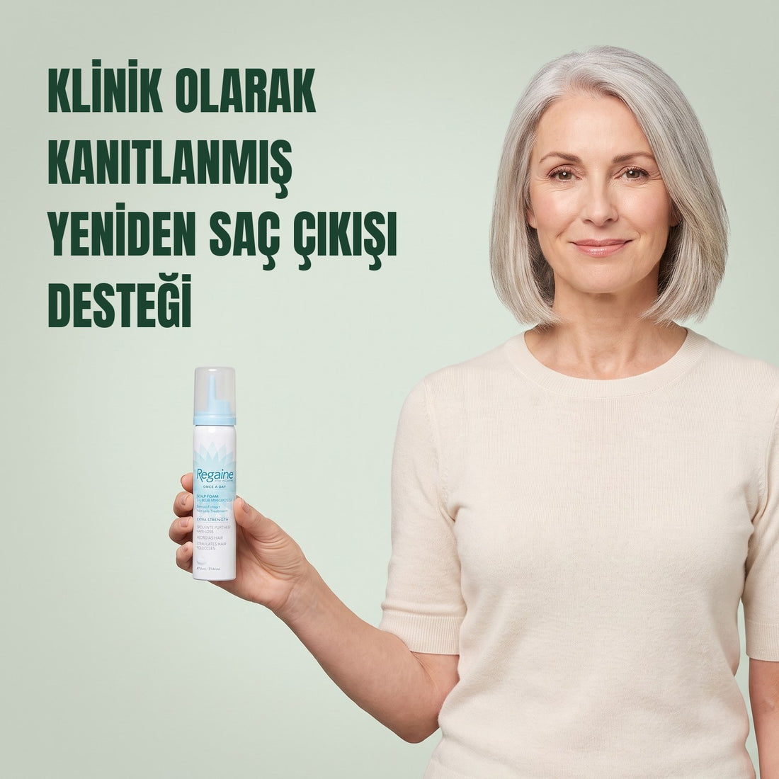 Regaine Minoksidil Köpük %5 Kadınlar İçin - 4 Aylık Kullanım