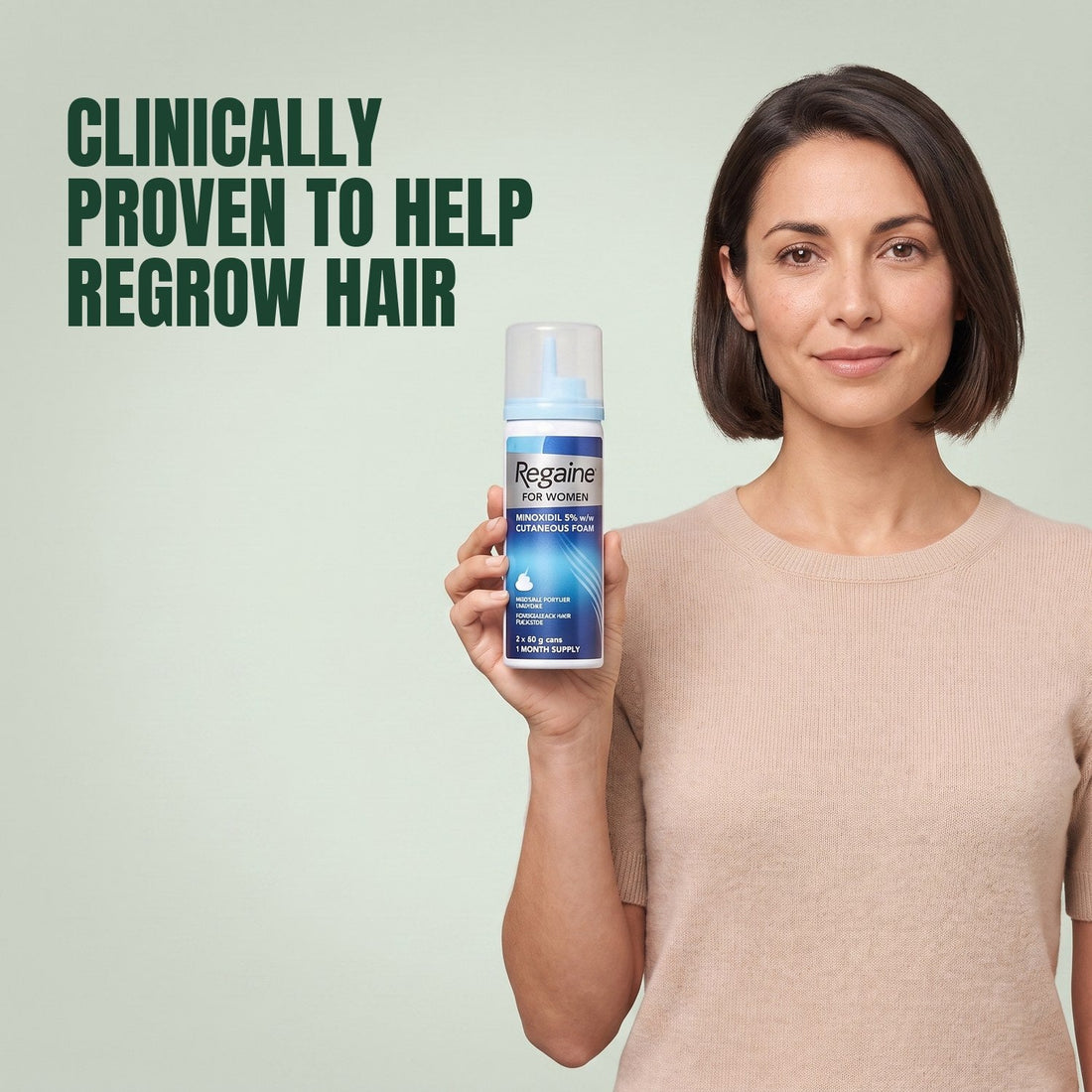 Regaine Minoxidil pjena 5% za žene - zaliha za 8 mjeseci, 4 x 73 ml limenke pjene