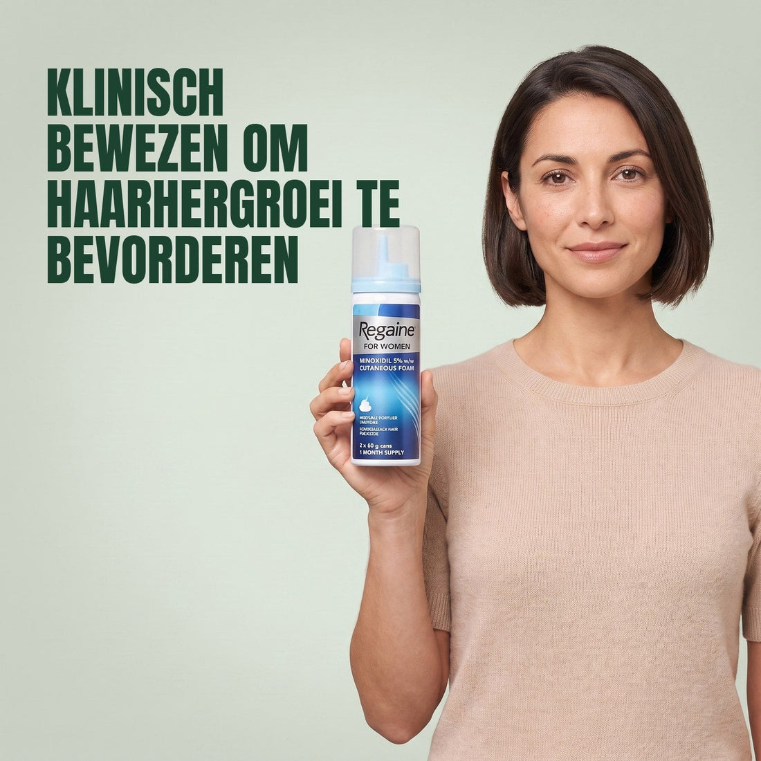 Regaine Minoxidil Schuim 5% voor vrouwen - 8 maanden voorraad, 4 x 73 ml schuimbussen