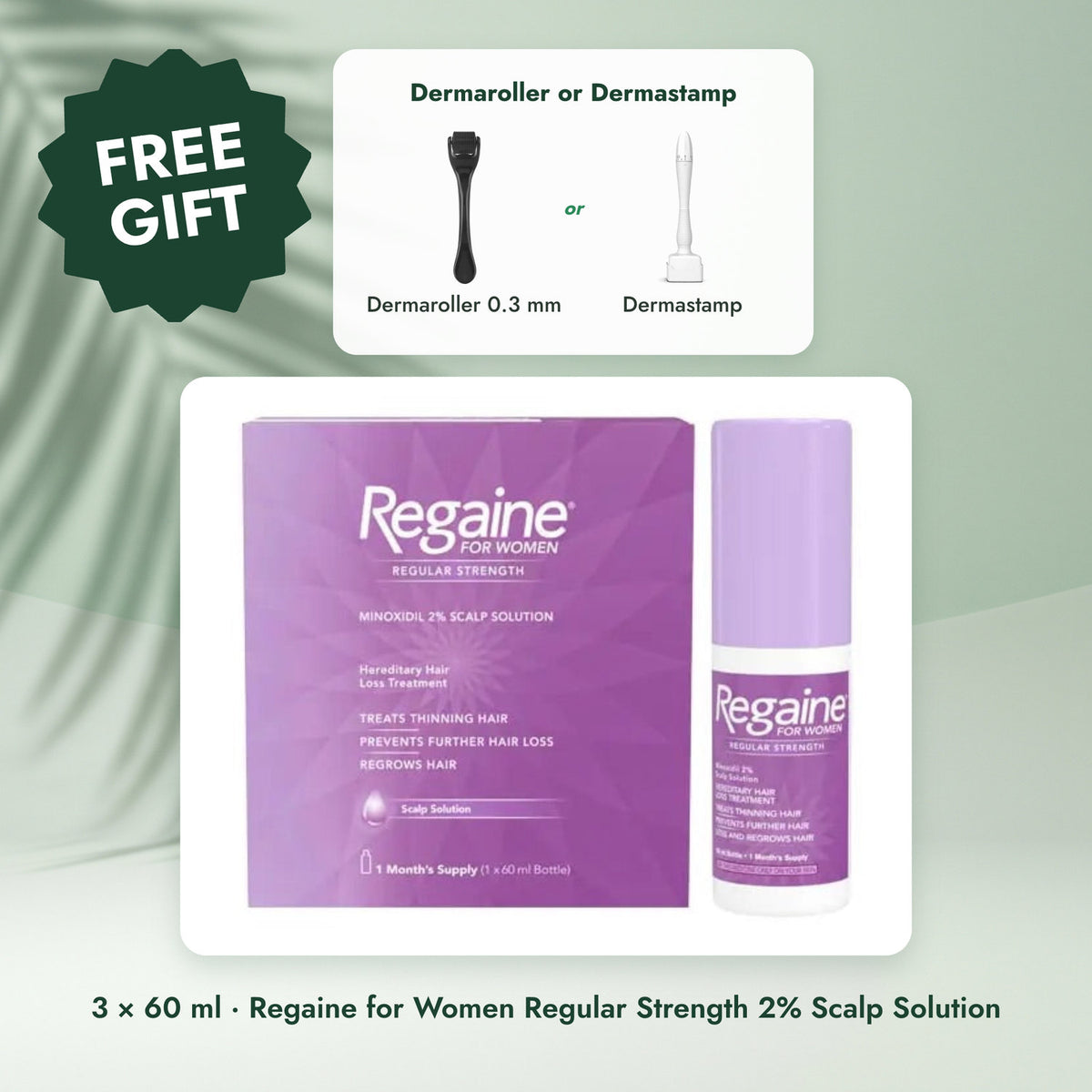 Regaine for Women Regular Strength 2% Scalp Solution: Regaine Minoxidil Lotion 2% for Women