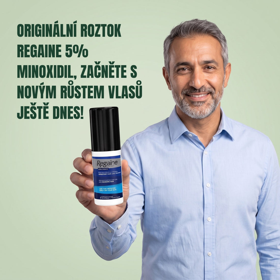 Regaine Minoxidil roztok 5% pro muže – zásoba na 12 měsíců, 12 x 60 ml lahviček