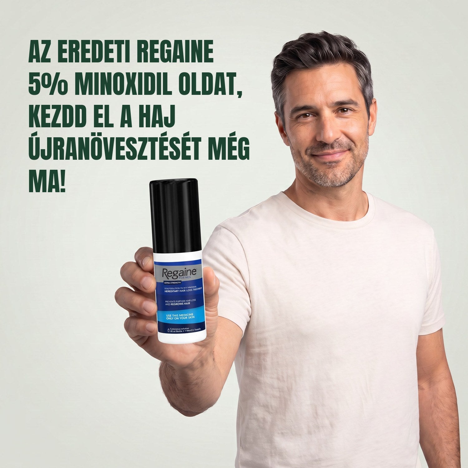 Regaine Minoxidil Oldat 5% férfiaknak - 3 havi adag