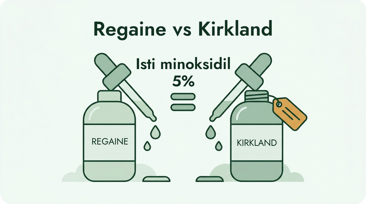 Regaine protiv Kirkland: isti 5% minoksidil