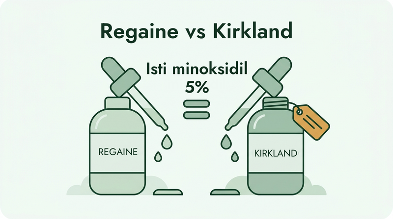 Regaine protiv Kirkland: isti 5% minoksidil