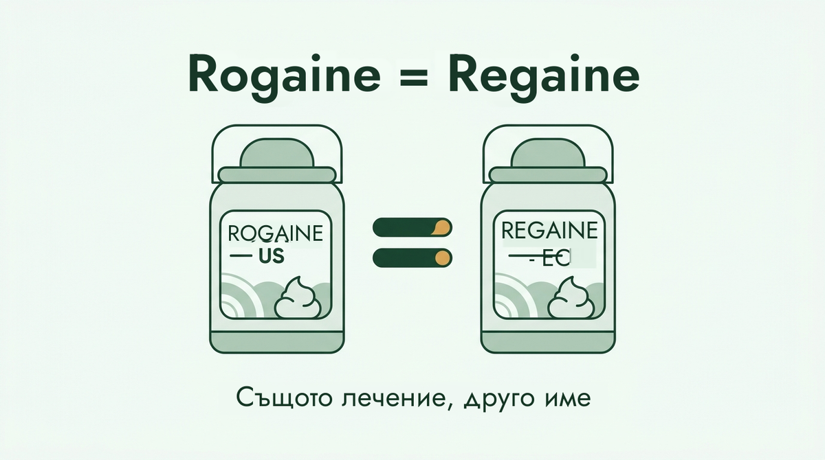 Rogaine и Regaine са едно и също лечение